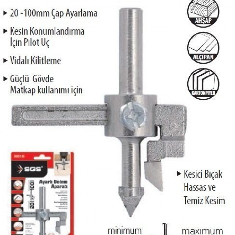 AYARLI DELME APARATI SGS 20 * 100 MM